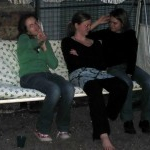 Grillen auf der Dachterrasse